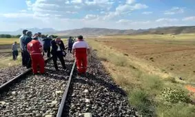 برخورد قطار ملایر با عابر پیاده

