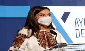 همراهی متفاوت ملکه اسپانیا با مردم اوکراین
