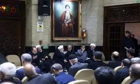 پزشکیان در کنار ناطق نوری در یک مراسم/ عکس