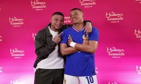 مجسمه مومی کیلیان از خود او امباپه‌تر است!/ ویدئو

