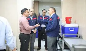 بازدید قائم مقام شرکت از روند خدمات‌ دهی رستوران شماره ۱ و تمجید از تلاش کارکنان بخش خدمات