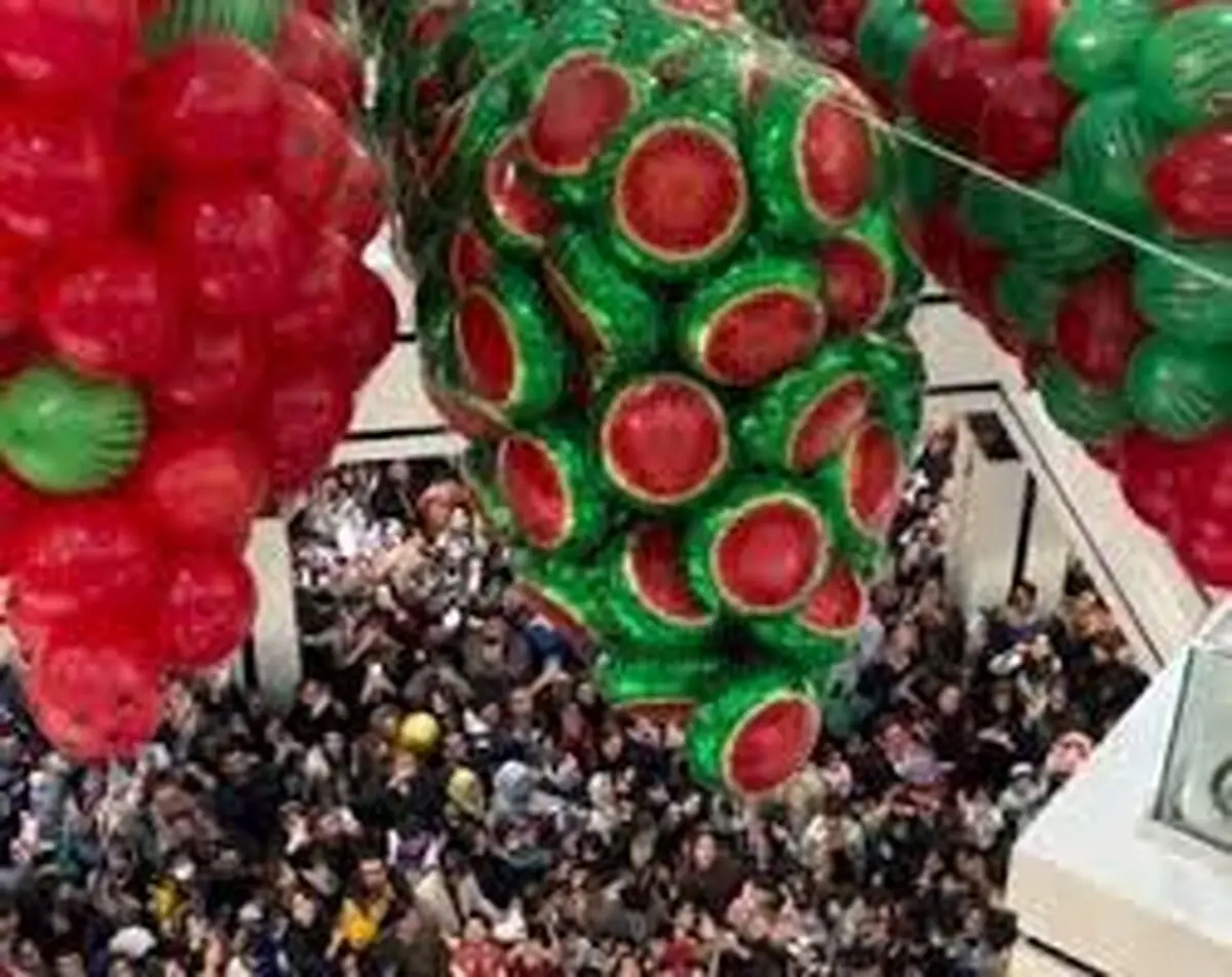مراسم شب یلدا در پاساژ دلگشا جلب توجه کرد/ ویدئو 