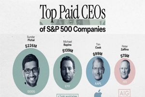 مدیرعامل های مشهور شرکت های بزرگ که بیشترین حقوق را می گیرند/ اینفوگرافی
