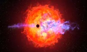 نگاه هابل به یک ستاره عصبانی خشن