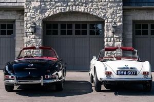 دو خودرو کلاسیک در یک قاب؛ طرفداران بنز و ب ام و نظر دهند؟!/ تصاویر