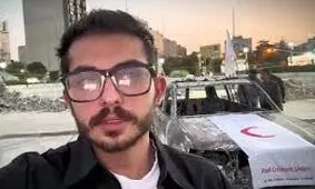 واکنش ارسلان قاسمى بازیگر سینما به جنایات و حمله رژیم صهیونیستى به آمبولانس هلال احمر/ ویدئو