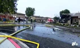 سقوط هواپیما در آمریکا/ ویدئو