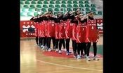 سلام نظامی دختران بسکتبالیست زیر ۱۶ سال ایران/ ویدئو