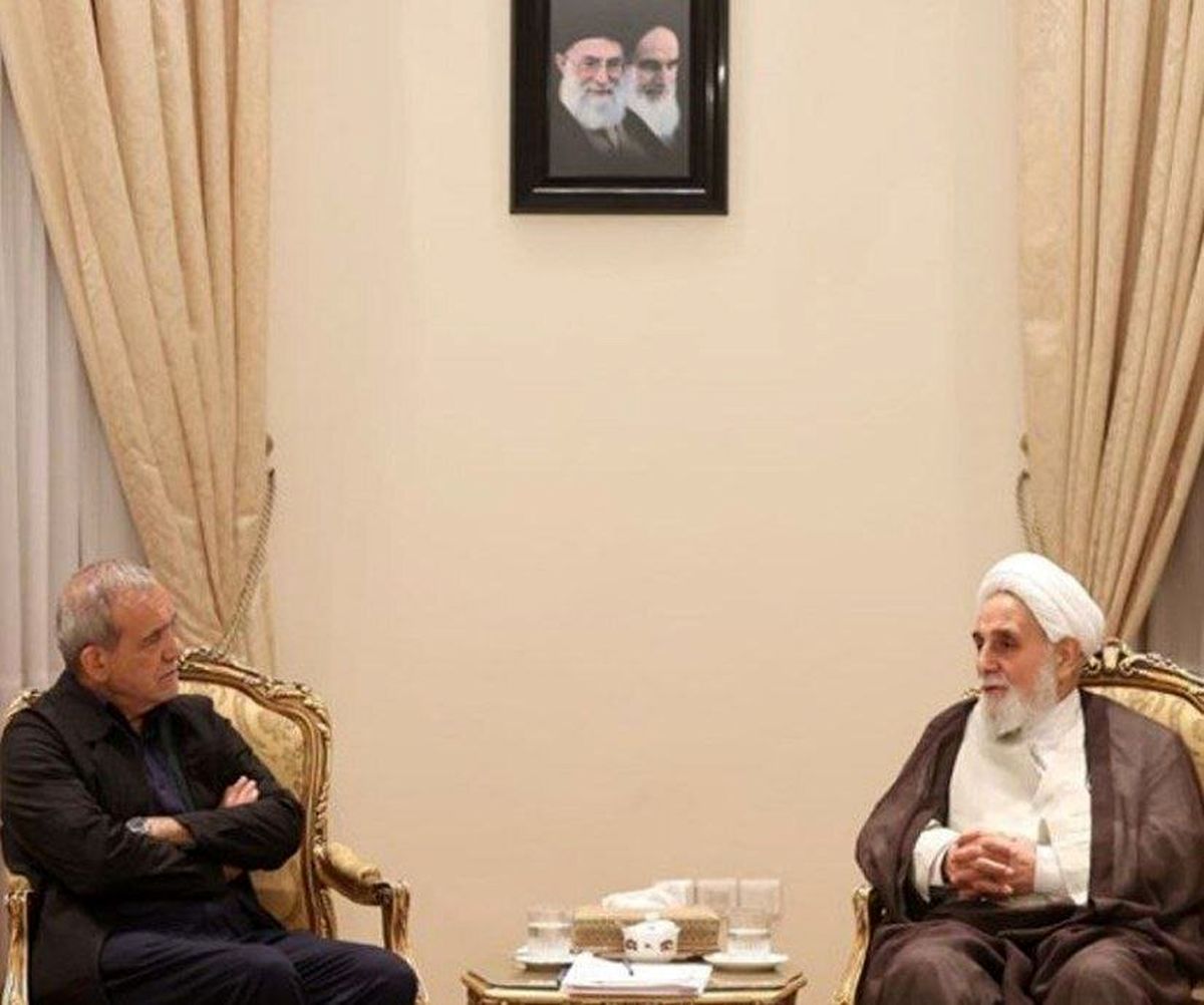 دیدار ناطق نوری و پزشکیان