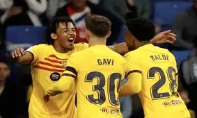 تاج پادشاهی لالیگای اسپانیا بر سر بارسلونای ژاوی