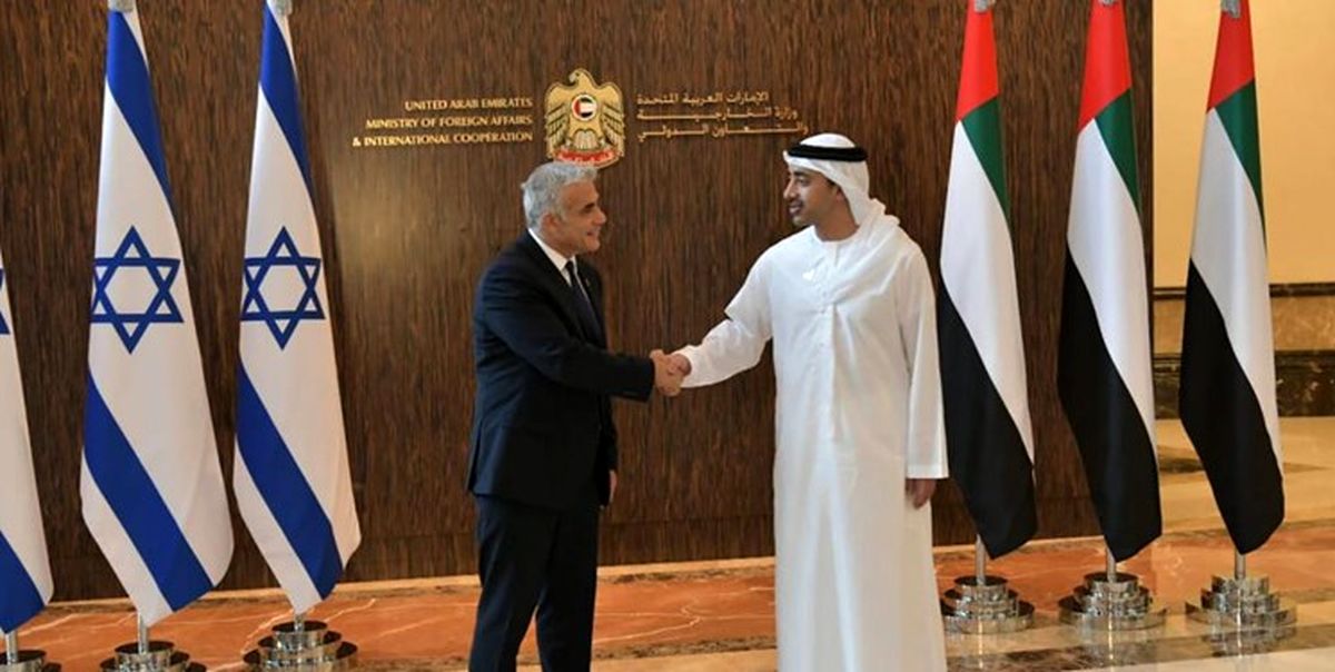 دیدار نخست وزیر پیشین اسرائیل با وزیر خارجه امارات

