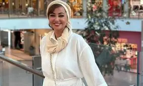 استایل جسورانه نفیسه روشن با پوست برنزه در مراسم خصوصی یک فیلم