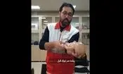 لحظه‌ای طلایی برای نجات جان نوزاد هنگام خفگی/ ویدئو
