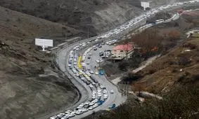 محور چالوس به کرج مسدود شد