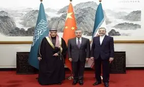 نشست مشترک ۲ دیپلمات ارشد ایرانی و عربستانی با وزیر خارجه چین

