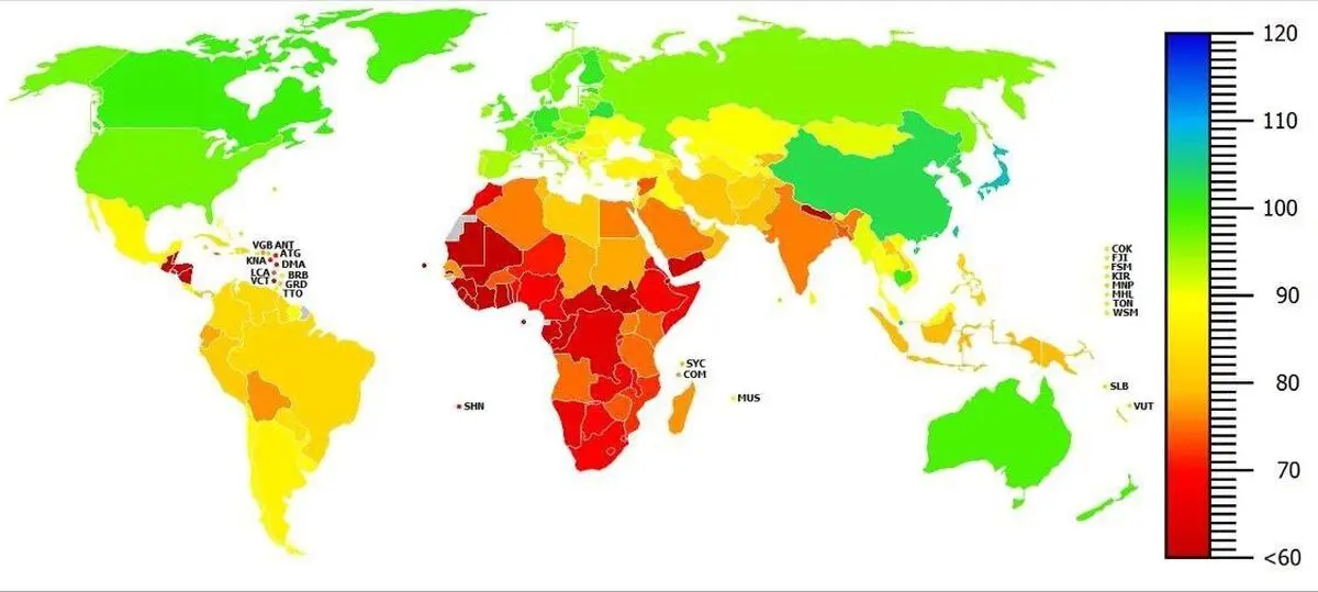 میانگین آی کیو ایرانی‌ها چقدر است؟ / رتبه ایران در مقایسه دیگر کشورها