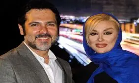 رابطه عاشقانه آقای بازیگر و همسرش مقابل دوربین عکاسان/ ویدئو