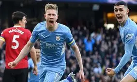 منچستریونایتد یک - منچسترسیتی ۴/ سیتیزن‌ها فاتح دربی منچستر شدند