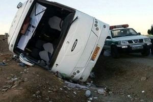 ۲۷ کشته و زخمی در واژگونی اتوبوس مسافربری در جاده قزوین زنجان