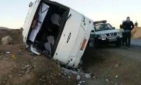 ۲۷ کشته و زخمی در واژگونی اتوبوس مسافربری در جاده قزوین زنجان