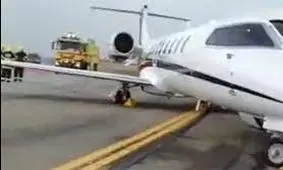خروج مرگبار هواپیما از باند فرودگاه 