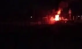 حمله اوکراین و قطعی برق یک روستای مرزی روسیه

