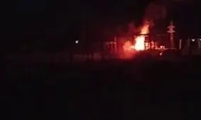حمله اوکراین و قطعی برق یک روستای مرزی روسیه

