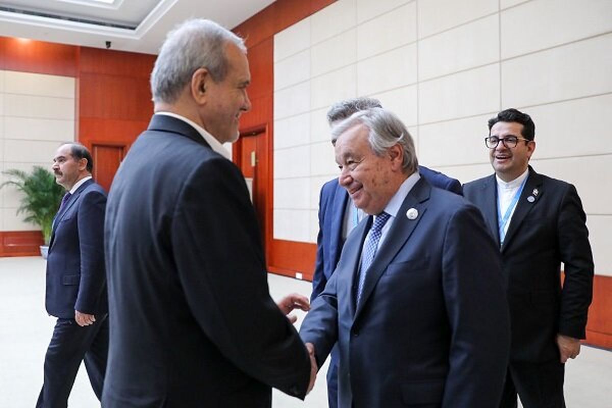 دیدار پزشکیان با دبیرکل سازمان ملل