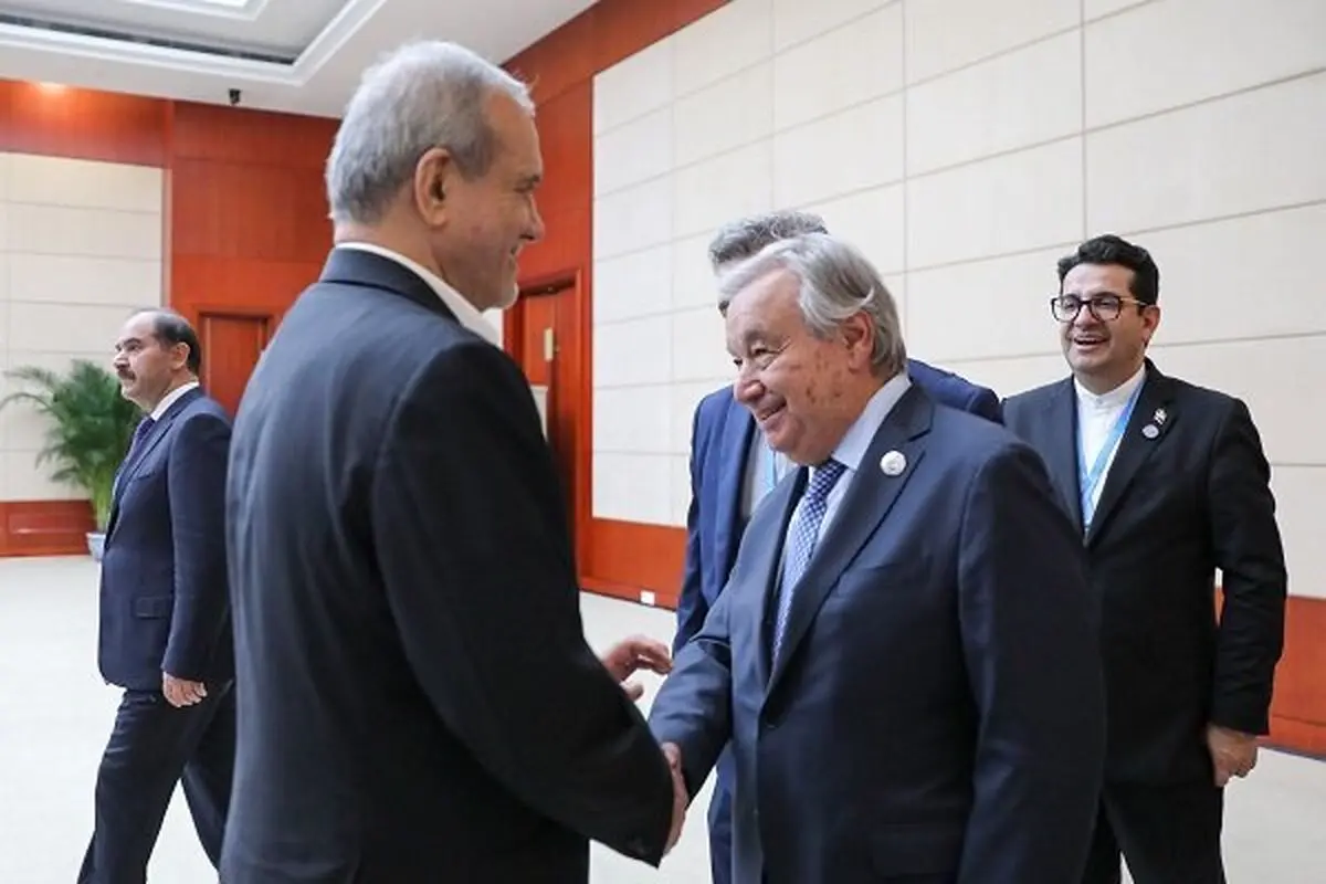  دیدار پزشکیان با دبیرکل سازمان ملل 