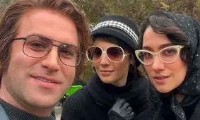 بازیگر تاسیان و همسر بهرام رادان در یک مهمانی هندی