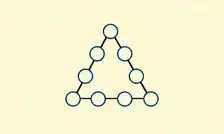 تست هوش/ اعداد 1 تا 9 را به گونه ای در جاهای خالی قرار دهید که حاصل جمع هر ضلع مثلث یکسان باشد