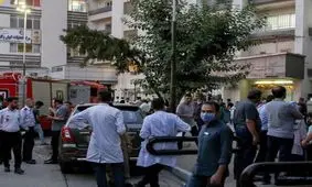 حریق در آی سی یو بیمارستان در خیابان آبان تهران