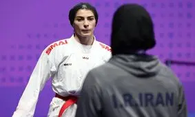 نگاه معنادار گلشادنژاد به کمیته داوران/ آتوسا گلشادنژاد مدال برنز بازی های آسیایی را از دست داد
