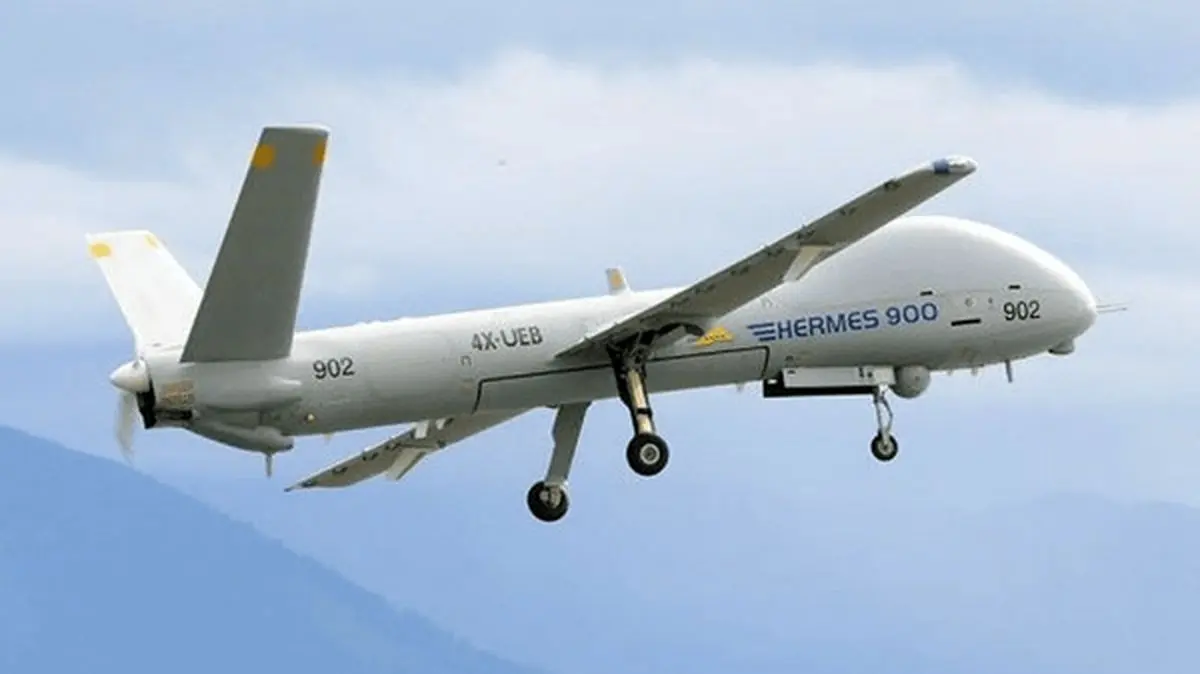 سرنگونی یک فروند پهپاد هرمس توسط سپاه همدان