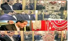 تکذیب عملی ادعای جنجال برانگیز «سخنگوی دولت» / ضرغامی، عکس «دو تاج پهلوی‌ها» را در «خزانه جواهرات ملی»، منتشر کرد