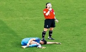 ۴۰ دقیقه سانسور در تلویزیون به خاطر داور زن بازی!

