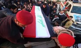 ویدئوی دیده‌نشده از ورود پیکر شهدای مقاومت به فرودگاه بغداد در سال 98
