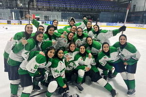 چهارمین پیروزی پیاپی هاکی روی یخ زنان ایران در آسیا