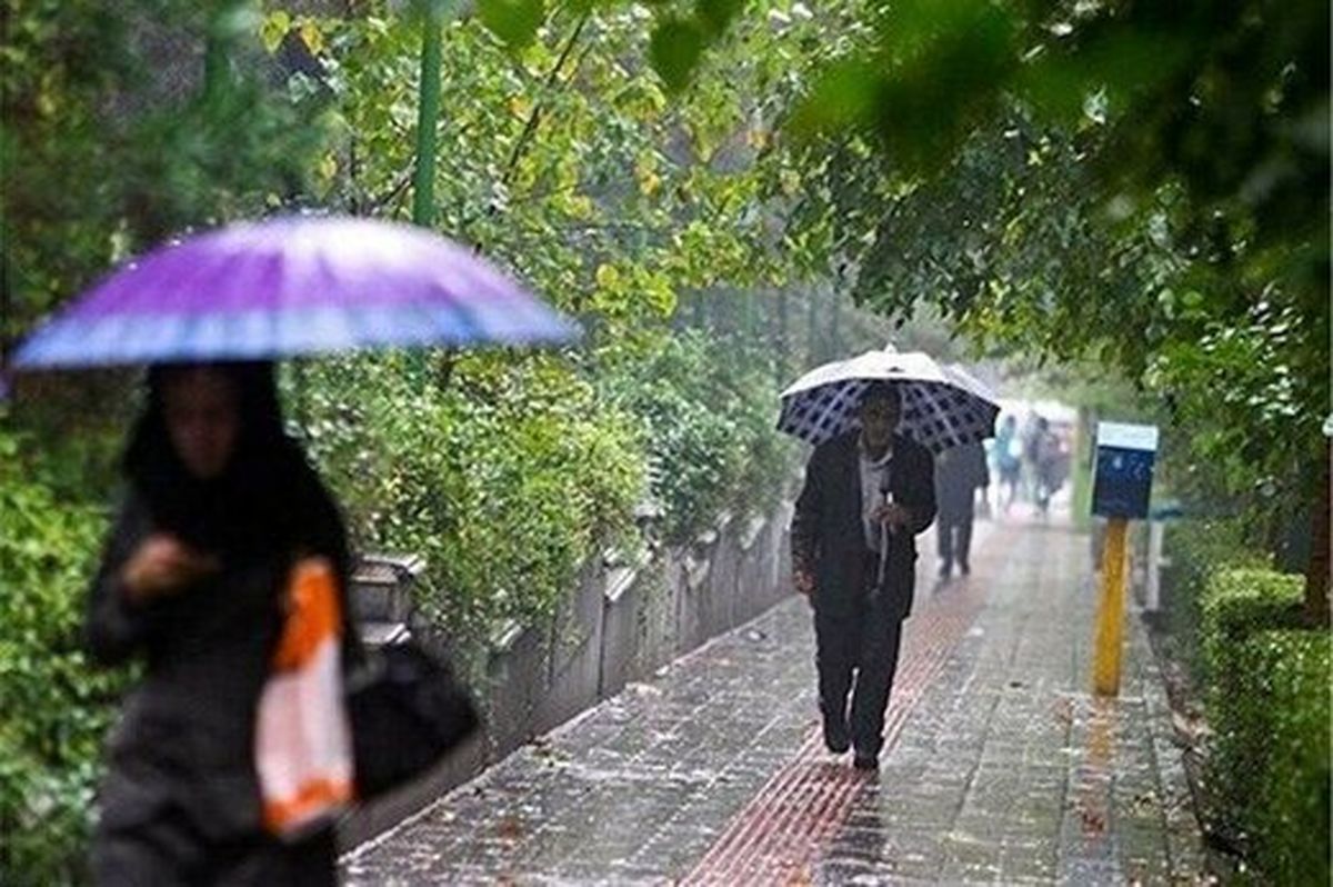 اقدام زیبای یک سرباز در روز بارانی تهران برای عبور عابران / ویدئو