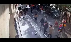 هجوم "تندروهای ارمنی" به سفارت آذربایجان در فرانسه

