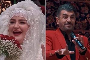 اجرای آهنگ گوگوش توسط محمود شهریاری در عروسی نعیمه نظام‌دوست/ ویدئو