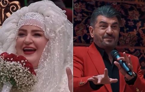 اجرای آهنگ گوگوش توسط محمود شهریاری در عروسی نعیمه نظام‌دوست/ ویدئو