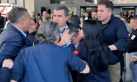 رهبر اپوزیسیون ترکیه سیلی خورد