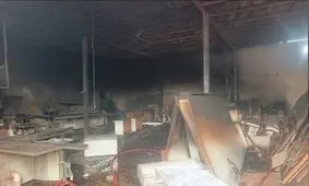 آتش‌سوزی در کارگاه تولید مصنوعات چوبی در شهرک ولیعصر تهران