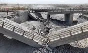  تصاویر هوایی از خسارت‌های بر جای مانده از حمله شب گذشته آمریکا به پل‌های غرب استان هرمزگان