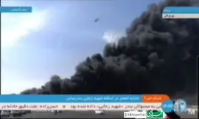  استفاده از بالگرد برای مهار آتش سوزی بندرعباس/ ویدئو