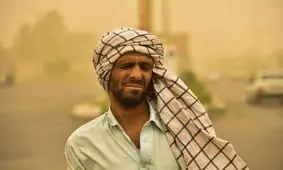محشر گرد و خاک سرخ در خراسان رضوی/عکس