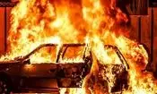 آتش زدن یک خودرو در روانسر/ ویدئو
