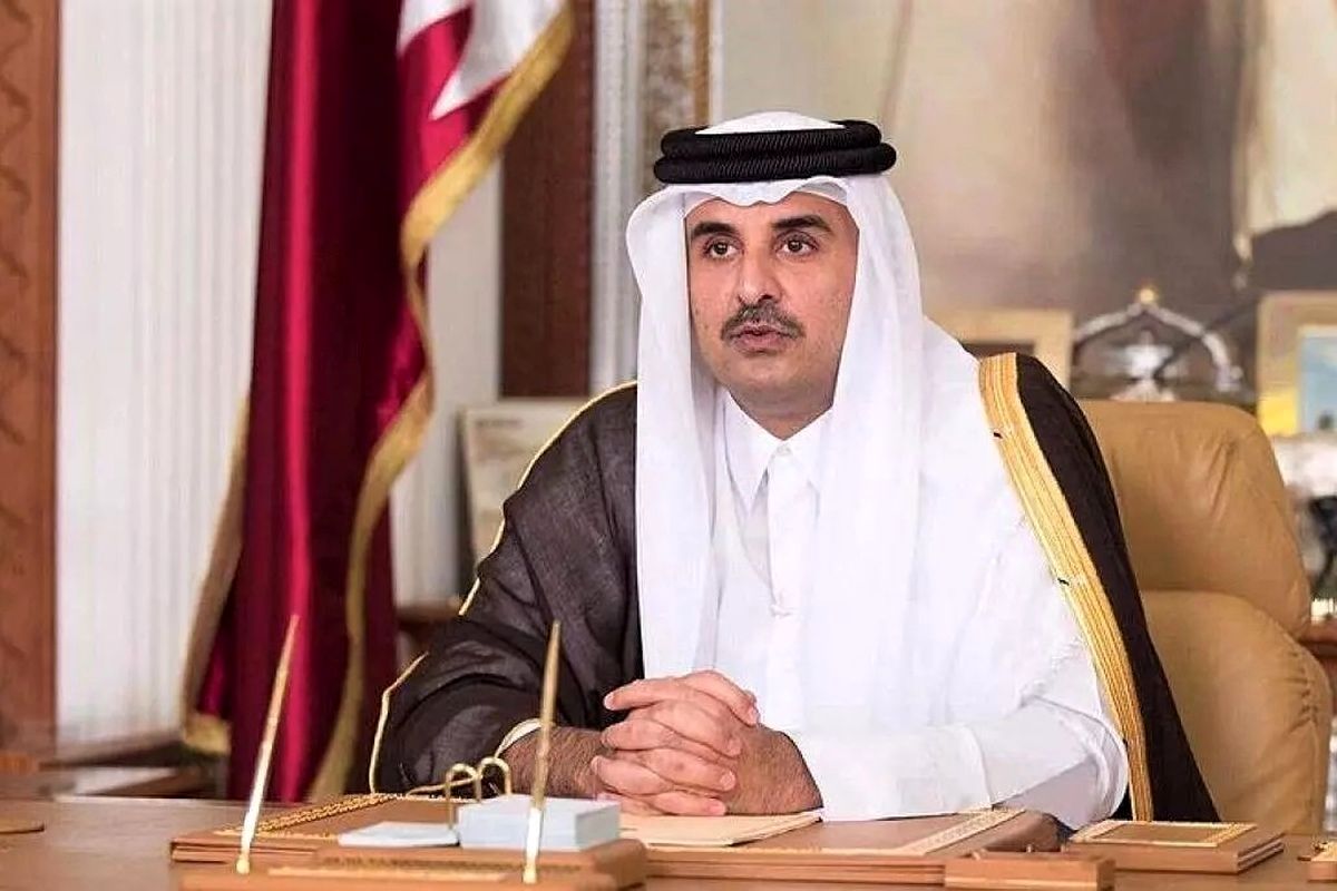 امیر قطر: آنچه در نوار غزه اتفاق میافتد، نسل کشی است