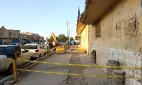 مصدومیت یک کارگر ساختمانی بر اثر ریزش آوار